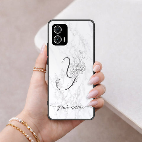 Motorola Moto G73 Cover - Peronsalized Alphabet Series - HQ Premium Shine Durable Shatterproof Case