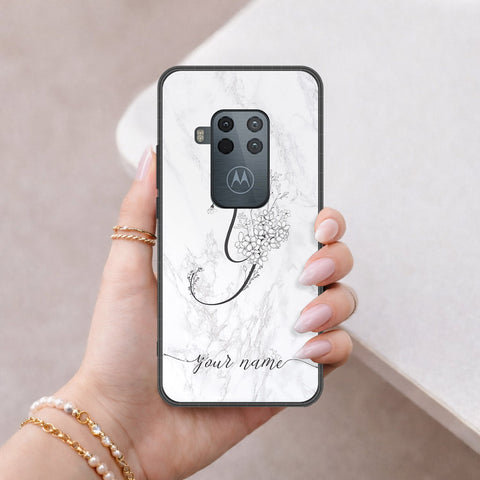 Motorola One Zoom Cover - Peronsalized Alphabet Series - HQ Premium Shine Durable Shatterproof Case