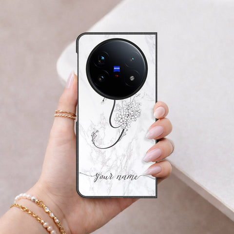 Vivo X Fold 5 Cover - Peronsalized Alphabet Series - HQ Premium Shine Durable Shatterproof Case