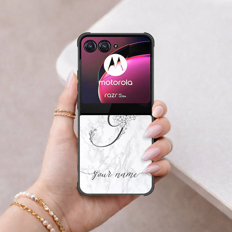 Motorola Razr 40 Ultra Cover - Peronsalized Alphabet Series - HQ Premium Shine Durable Shatterproof Case