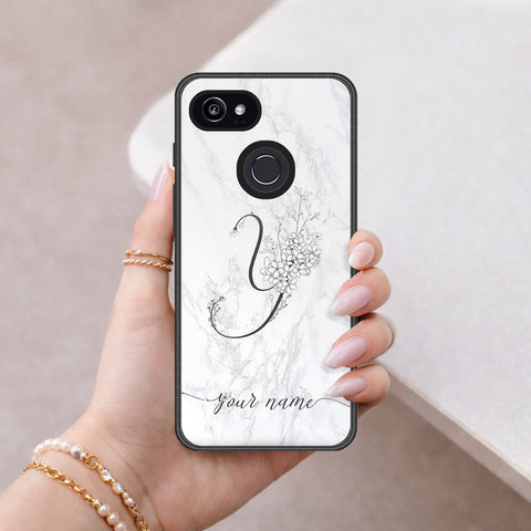Google Pixel 3 Cover - Peronsalized Alphabet Series - HQ Premium Shine Durable Shatterproof Case