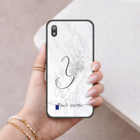 Samsung Galaxy M10 Cover - Peronsalized Alphabet Series - HQ Premium Shine Durable Shatterproof Case