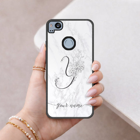 Google Pixel 2 XL Cover - Peronsalized Alphabet Series - HQ Premium Shine Durable Shatterproof Case