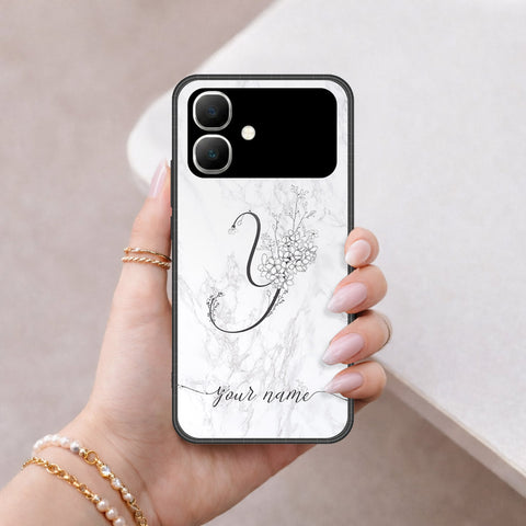 Infinix Smart 20 Cover - Peronsalized Alphabet Series - HQ Premium Shine Durable Shatterproof Case
