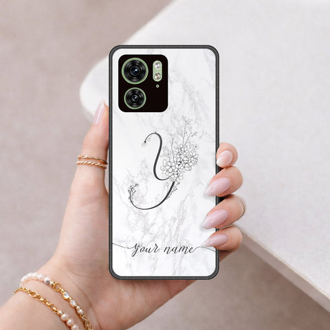 Motorola Edge 40 Cover - Peronsalized Alphabet Series - HQ Premium Shine Durable Shatterproof Case