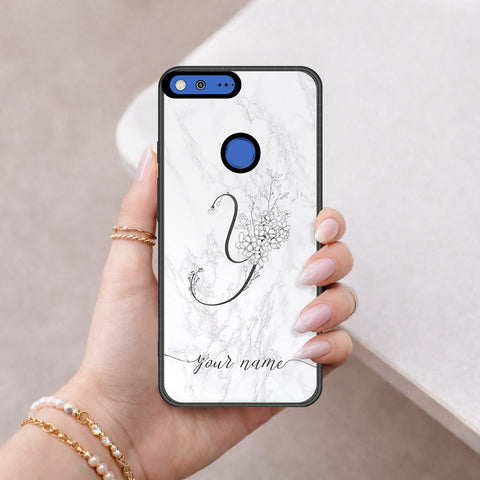 Google Pixel Cover - Peronsalized Alphabet Series - HQ Premium Shine Durable Shatterproof Case