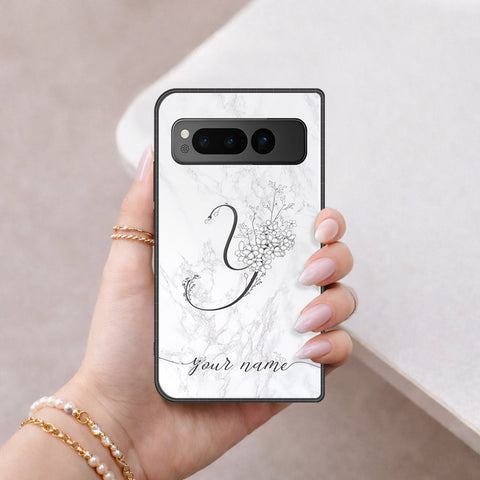 Google Pixel Fold Cover - Peronsalized Alphabet Series - HQ Premium Shine Durable Shatterproof Case