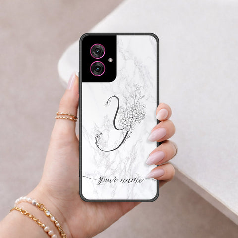 Motorola Moto G55 Cover - Peronsalized Alphabet Series - HQ Premium Shine Durable Shatterproof Case