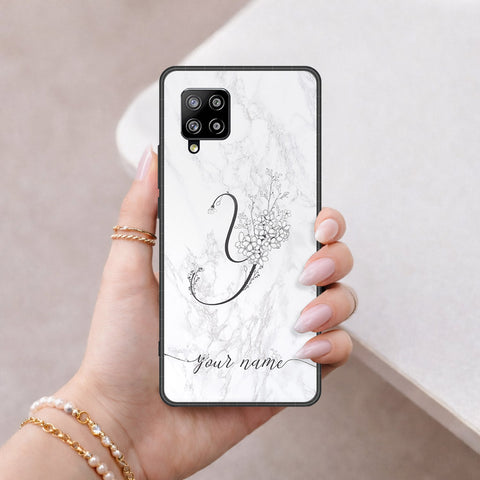 Samsung Galaxy M42 5G Cover - Peronsalized Alphabet Series - HQ Premium Shine Durable Shatterproof Case
