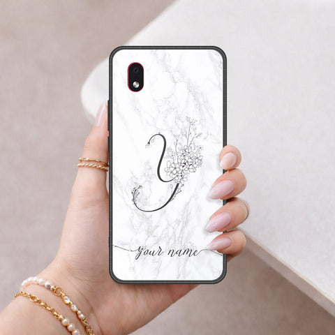 Samsung Galaxy A01 Core Cover - Peronsalized Alphabet Series - HQ Premium Shine Durable Shatterproof Case