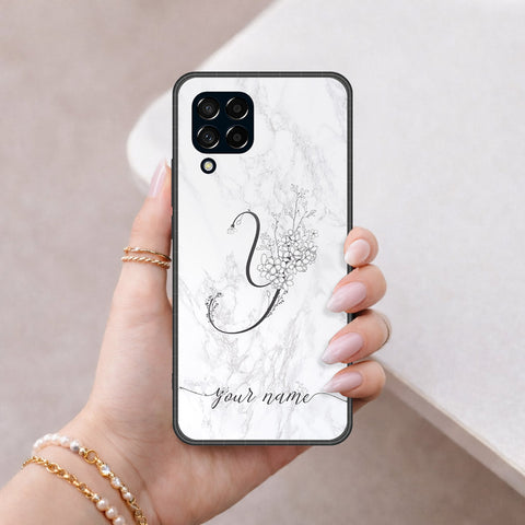 Samsung Galaxy F12 Cover - Peronsalized Alphabet Series - HQ Premium Shine Durable Shatterproof Case
