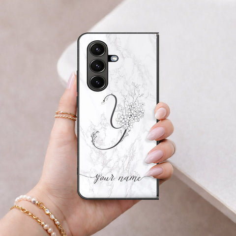 Samsung Galaxy Z Fold 7 Cover - Peronsalized Alphabet Series - HQ Premium Shine Durable Shatterproof Case