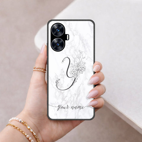 Realme C55 Cover - Peronsalized Alphabet Series - HQ Premium Shine Durable Shatterproof Case