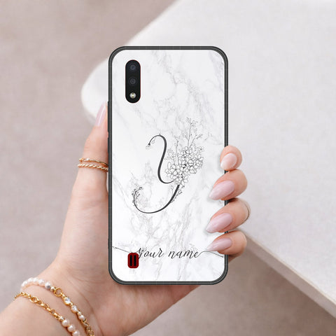 Samsung Galaxy A01 Cover - Peronsalized Alphabet Series - HQ Premium Shine Durable Shatterproof Case