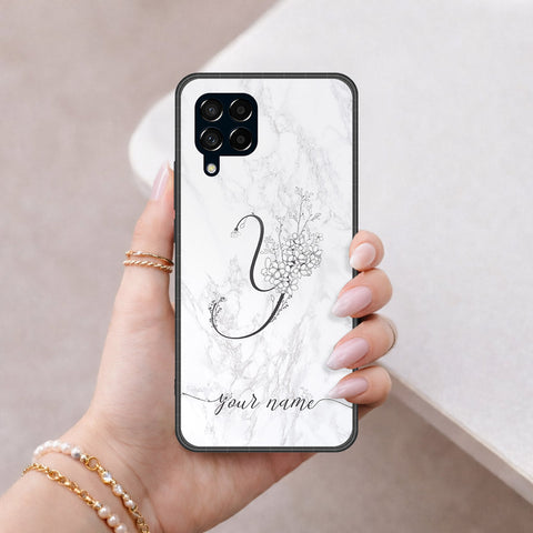 Samsung Galaxy M53 Cover - Peronsalized Alphabet Series - HQ Premium Shine Durable Shatterproof Case