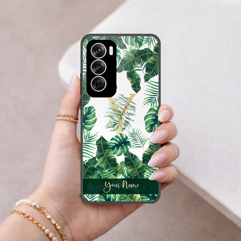 Oppo Reno 12 Cover - Peronsalized Alphabet Series - HQ Premium Shine Durable Shatterproof Case