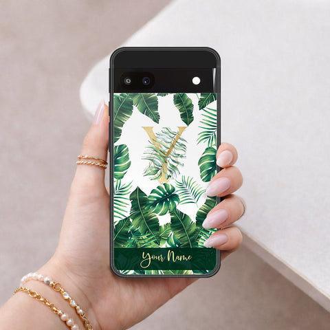 Google Pixel 6a Cover - Peronsalized Alphabet Series - HQ Premium Shine Durable Shatterproof Case
