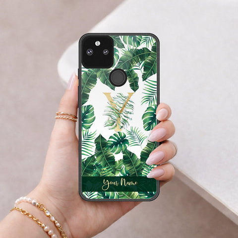 Google Pixel 5a 5G Cover - Peronsalized Alphabet Series - HQ Premium Shine Durable Shatterproof Case