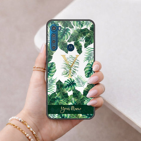Motorola One Fusion Plus Cover - Peronsalized Alphabet Series - HQ Premium Shine Durable Shatterproof Case
