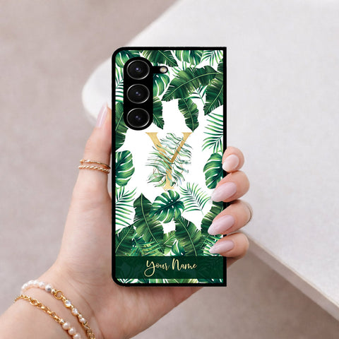 Samsung Galaxy Z Fold 5 5G Cover - Peronsalized Alphabet Series - HQ Premium Shine Durable Shatterproof Case