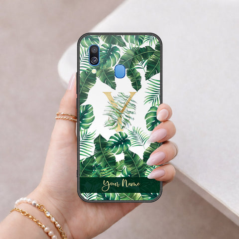 Samsung Galaxy A40 Cover - Peronsalized Alphabet Series - HQ Premium Shine Durable Shatterproof Case