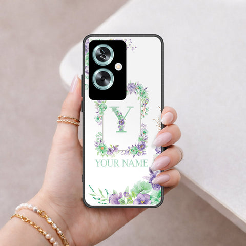 Oppo A2 Cover - Peronsalized Alphabet Series - HQ Premium Shine Durable Shatterproof Case