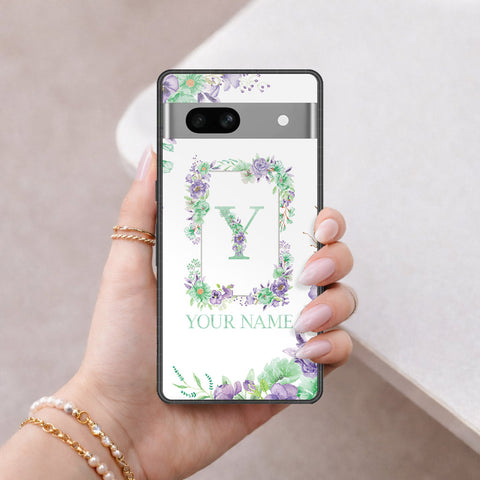 Google Pixel 7a Cover - Peronsalized Alphabet Series - HQ Premium Shine Durable Shatterproof Case