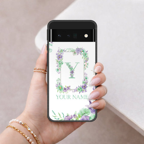 Google Pixel 6 Pro Cover - Peronsalized Alphabet Series - HQ Premium Shine Durable Shatterproof Case