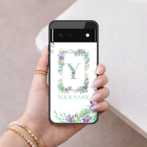 Google Pixel 6 Cover - Peronsalized Alphabet Series - HQ Premium Shine Durable Shatterproof Case