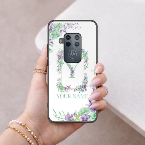 Motorola One Zoom Cover - Peronsalized Alphabet Series - HQ Premium Shine Durable Shatterproof Case