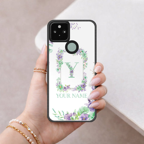 Google Pixel 5 XL Cover - Peronsalized Alphabet Series - HQ Premium Shine Durable Shatterproof Case