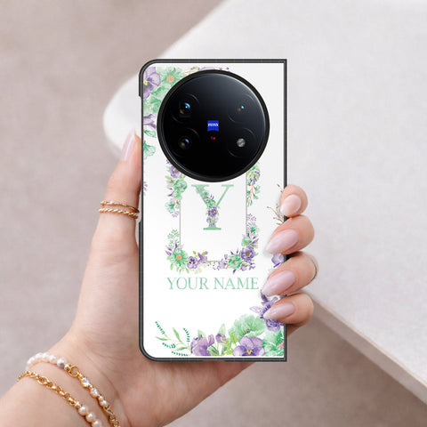Vivo X Fold 5 Cover - Peronsalized Alphabet Series - HQ Premium Shine Durable Shatterproof Case