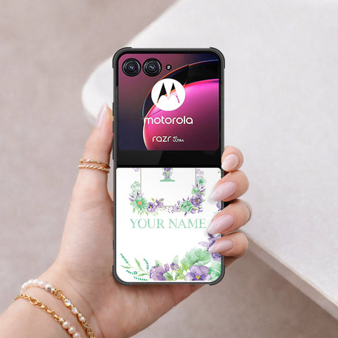 Motorola Razr 40 Ultra Cover - Peronsalized Alphabet Series - HQ Premium Shine Durable Shatterproof Case