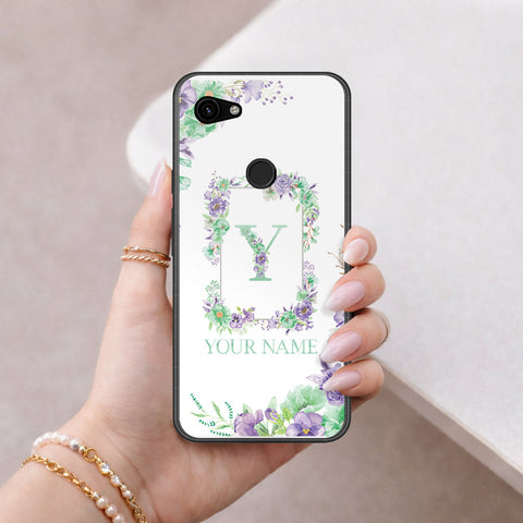 Google Pixel 3a XL Cover - Peronsalized Alphabet Series - HQ Premium Shine Durable Shatterproof Case