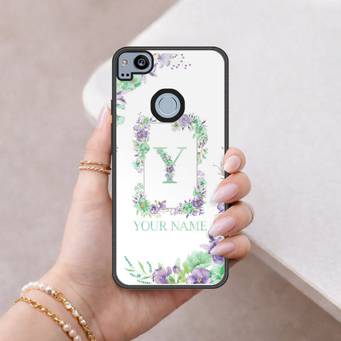 Google Pixel 2 XL Cover - Peronsalized Alphabet Series - HQ Premium Shine Durable Shatterproof Case