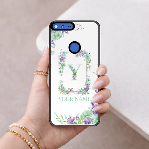 Google Pixel Cover - Peronsalized Alphabet Series - HQ Premium Shine Durable Shatterproof Case