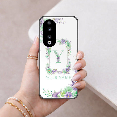 Honor 90 Cover - Peronsalized Alphabet Series - HQ Premium Shine Durable Shatterproof Case