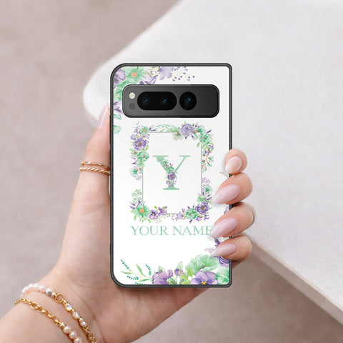 Google Pixel Fold Cover - Peronsalized Alphabet Series - HQ Premium Shine Durable Shatterproof Case