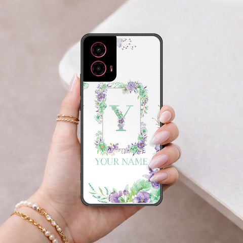 Motorola Moto G45 Cover - Peronsalized Alphabet Series - HQ Premium Shine Durable Shatterproof Case