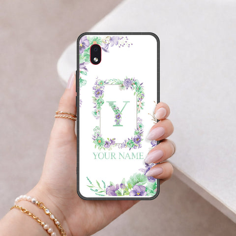 Samsung Galaxy A01 Core Cover - Peronsalized Alphabet Series - HQ Premium Shine Durable Shatterproof Case