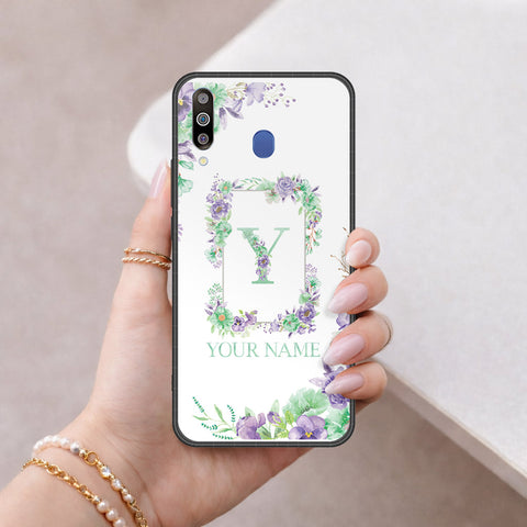 Samsung Galaxy A40s Cover - Peronsalized Alphabet Series - HQ Premium Shine Durable Shatterproof Case
