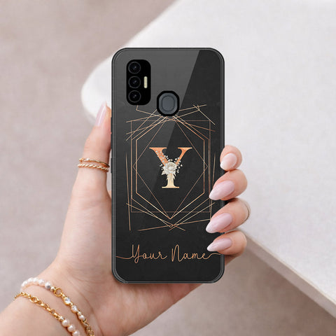 Tecno Spark 7T Cover - Peronsalized Alphabet Series - HQ Premium Shine Durable Shatterproof Case