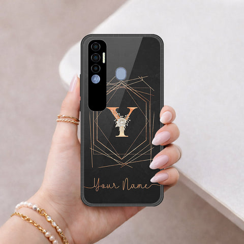 Tecno Spark 7 Pro Cover - Peronsalized Alphabet Series - HQ Premium Shine Durable Shatterproof Case
