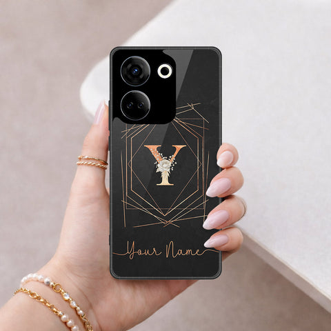 Tecno Camon 20 Pro Cover - Peronsalized Alphabet Series - HQ Premium Shine Durable Shatterproof Case