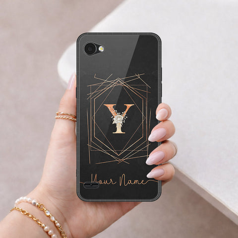 LG Q6 Plus Cover - Peronsalized Alphabet Series - HQ Premium Shine Durable Shatterproof Case