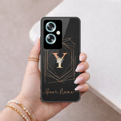 Oppo A2 Cover - Peronsalized Alphabet Series - HQ Premium Shine Durable Shatterproof Case