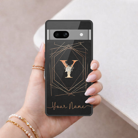 Google Pixel 7a Cover - Peronsalized Alphabet Series - HQ Premium Shine Durable Shatterproof Case