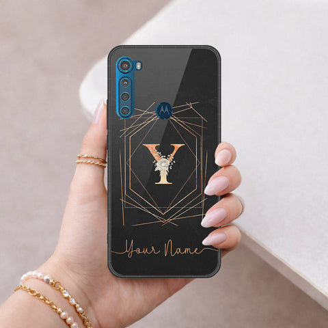 Motorola One Fusion Plus Cover - Peronsalized Alphabet Series - HQ Premium Shine Durable Shatterproof Case