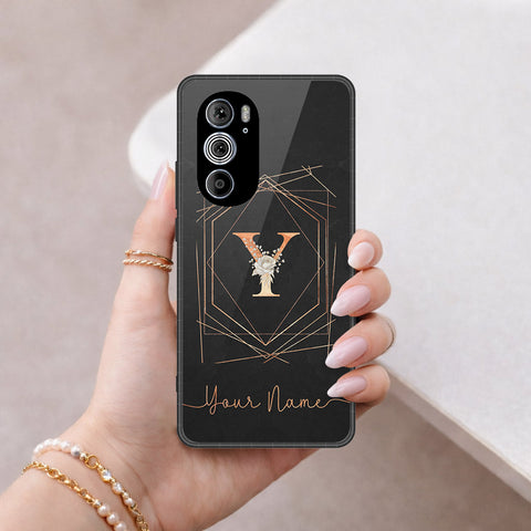 Motorola Edge 30 Pro - Peronsalized Alphabet Series - HQ Premium Shine Durable Shatterproof Case