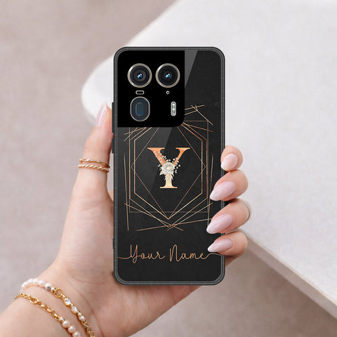 Motorola Edge 50 Ultra Cover - Peronsalized Alphabet Series - HQ Premium Shine Durable Shatterproof Case